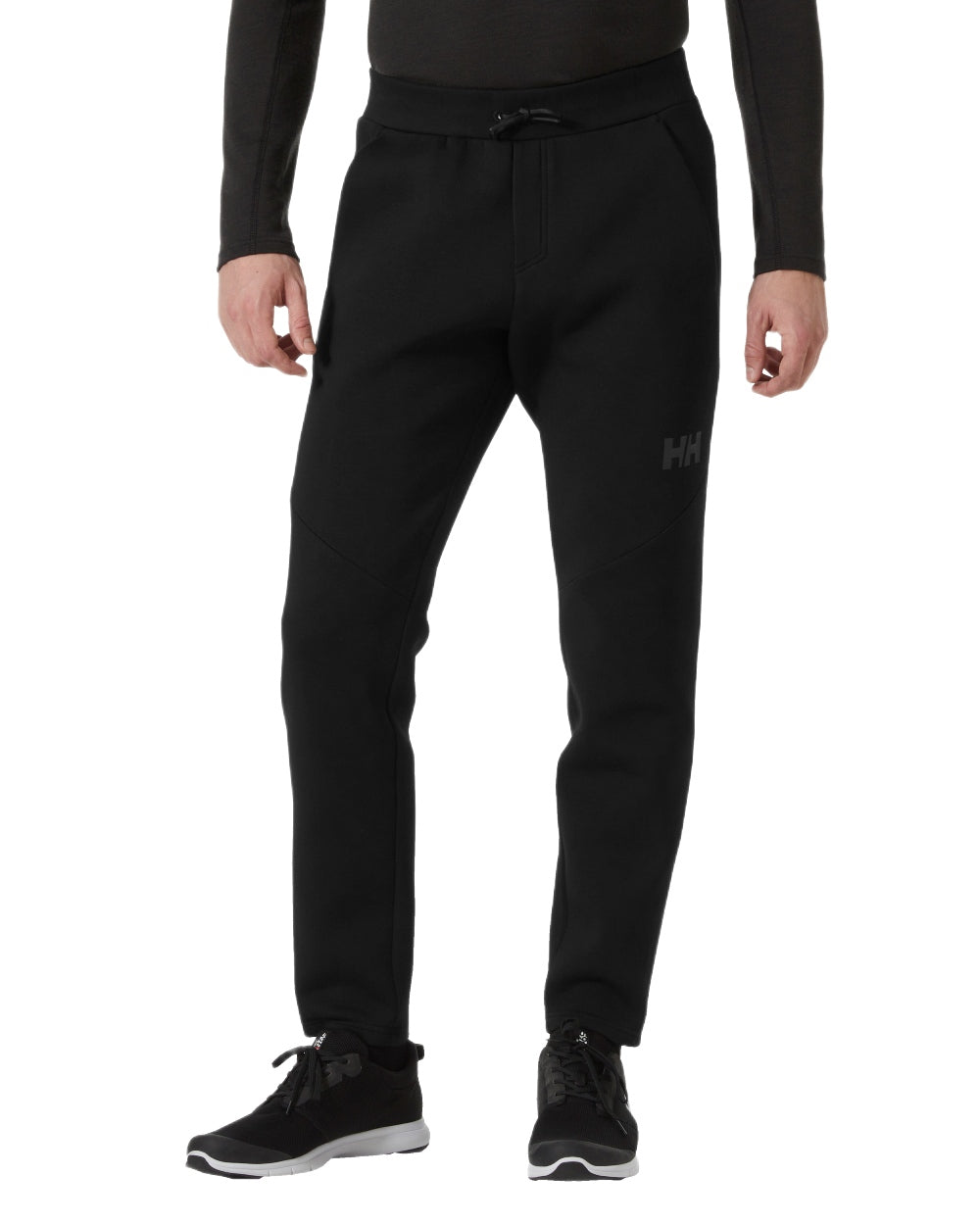 Black Coloured Helly Hansen Mens HP Ocean Sweatpants 2.0 on White Background