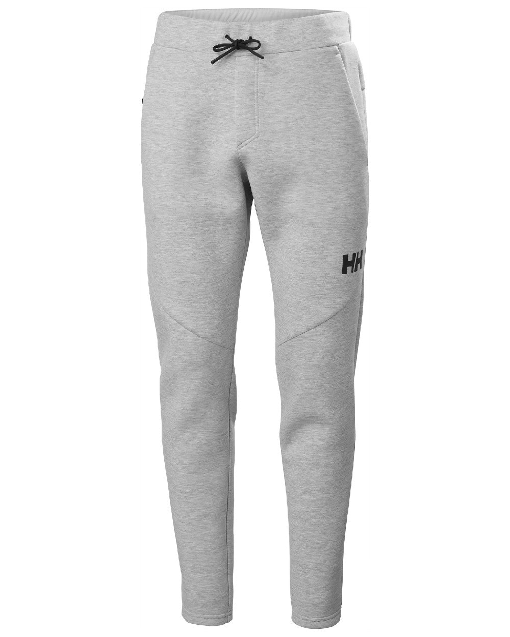 Grey Melange coloured Helly Hansen Mens HP Ocean Sweatpants 2.0 on white background 