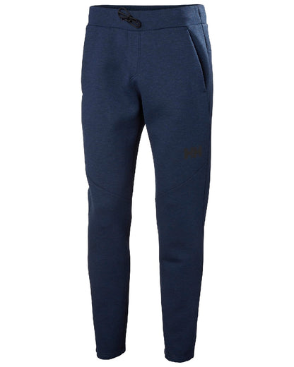 Navy coloured Helly Hansen Mens HP Ocean Sweatpants 2.0 on white background 
