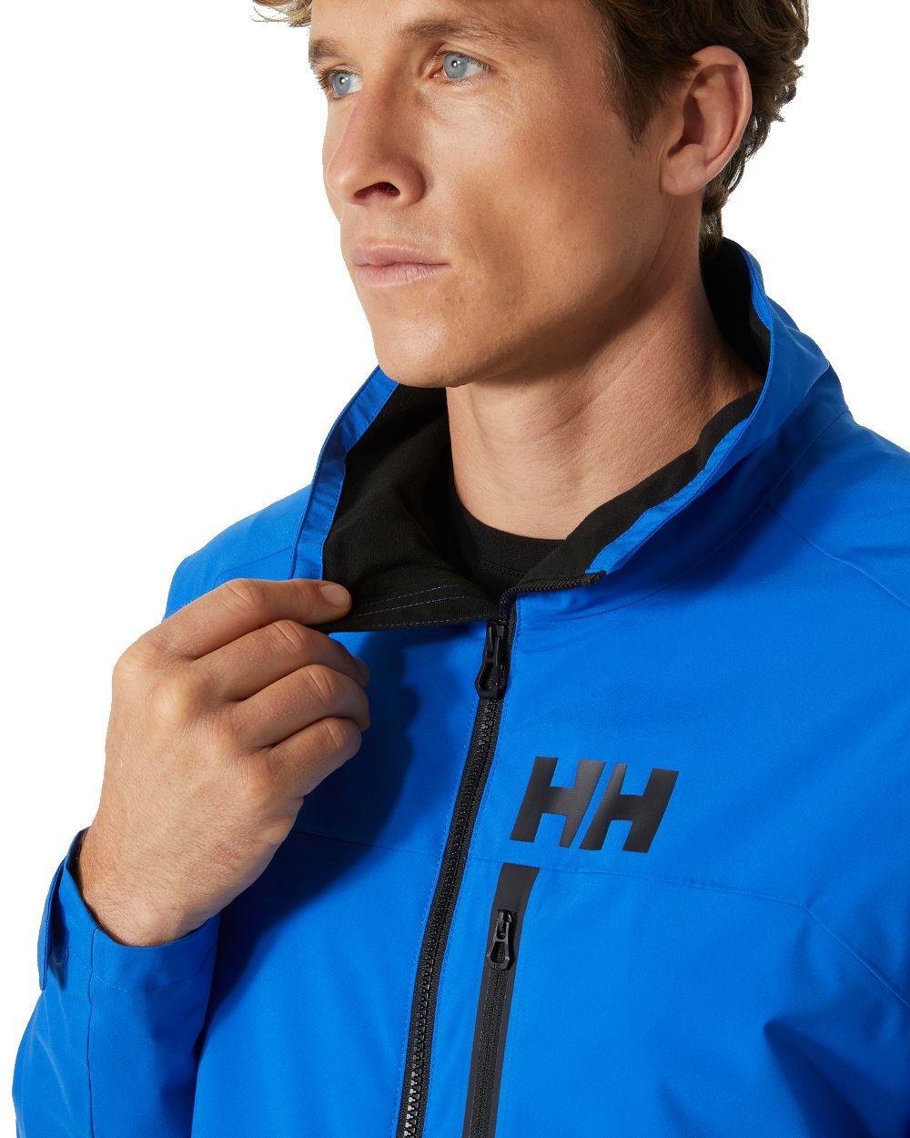 Cobalt 2.0 coloured Helly Hansen Mens HP Racing Sailing Jacket on white background