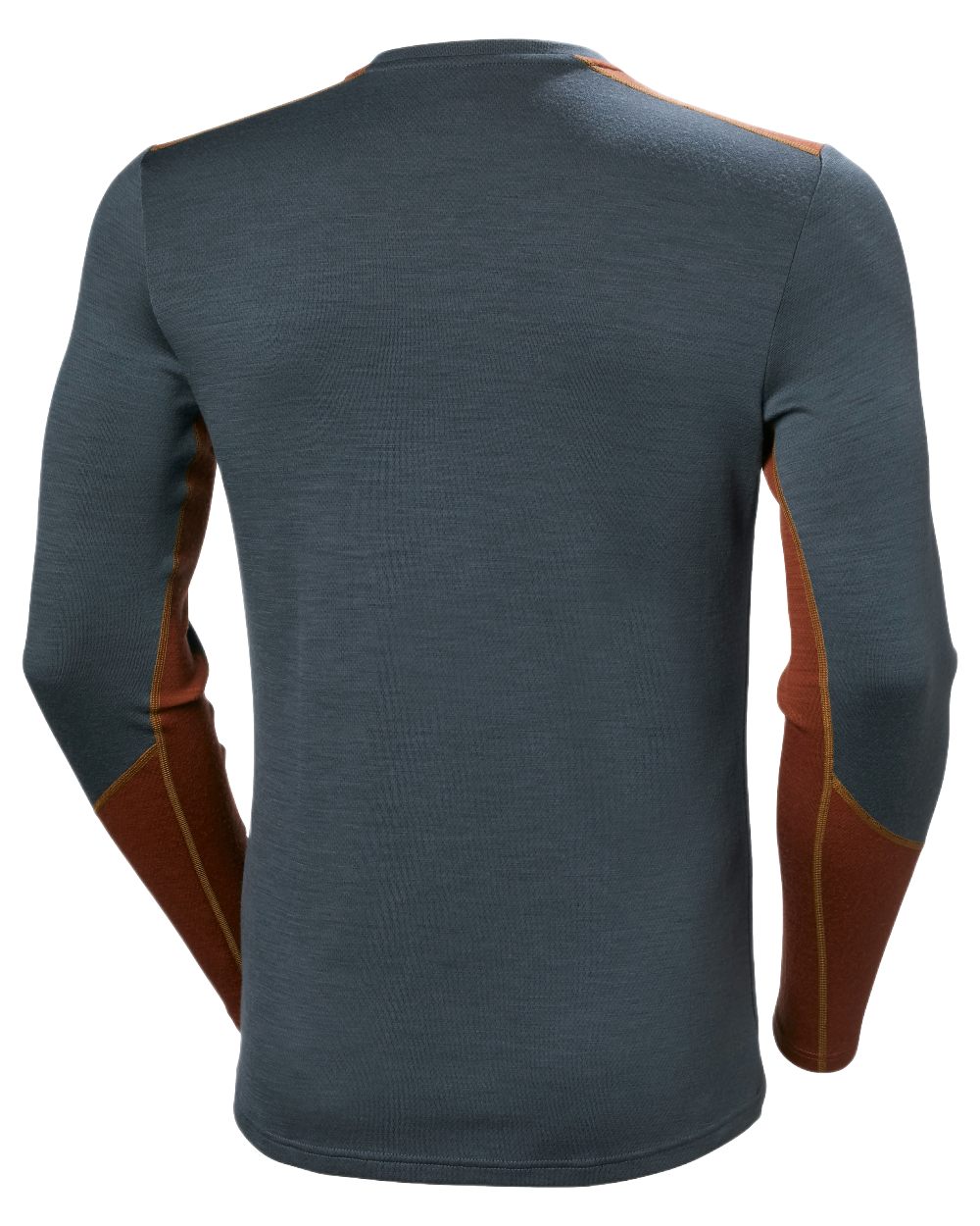 Alpine Frost Coloured Helly Hansen Mens Lifa Merino Midweight Crew Base Layer on White Background