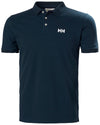 Navy coloured Helly Hansen Mens Malcesine Polo T-Shirt on white background #colour_navy