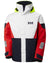 Alert Red coloured Helly Hansen Mens Newport Regatta Jacket on white background #colour_alert-red