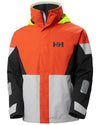 Patrol Orange coloured Helly Hansen Mens Newport Regatta Jacket on white background #colour_patrol-orange