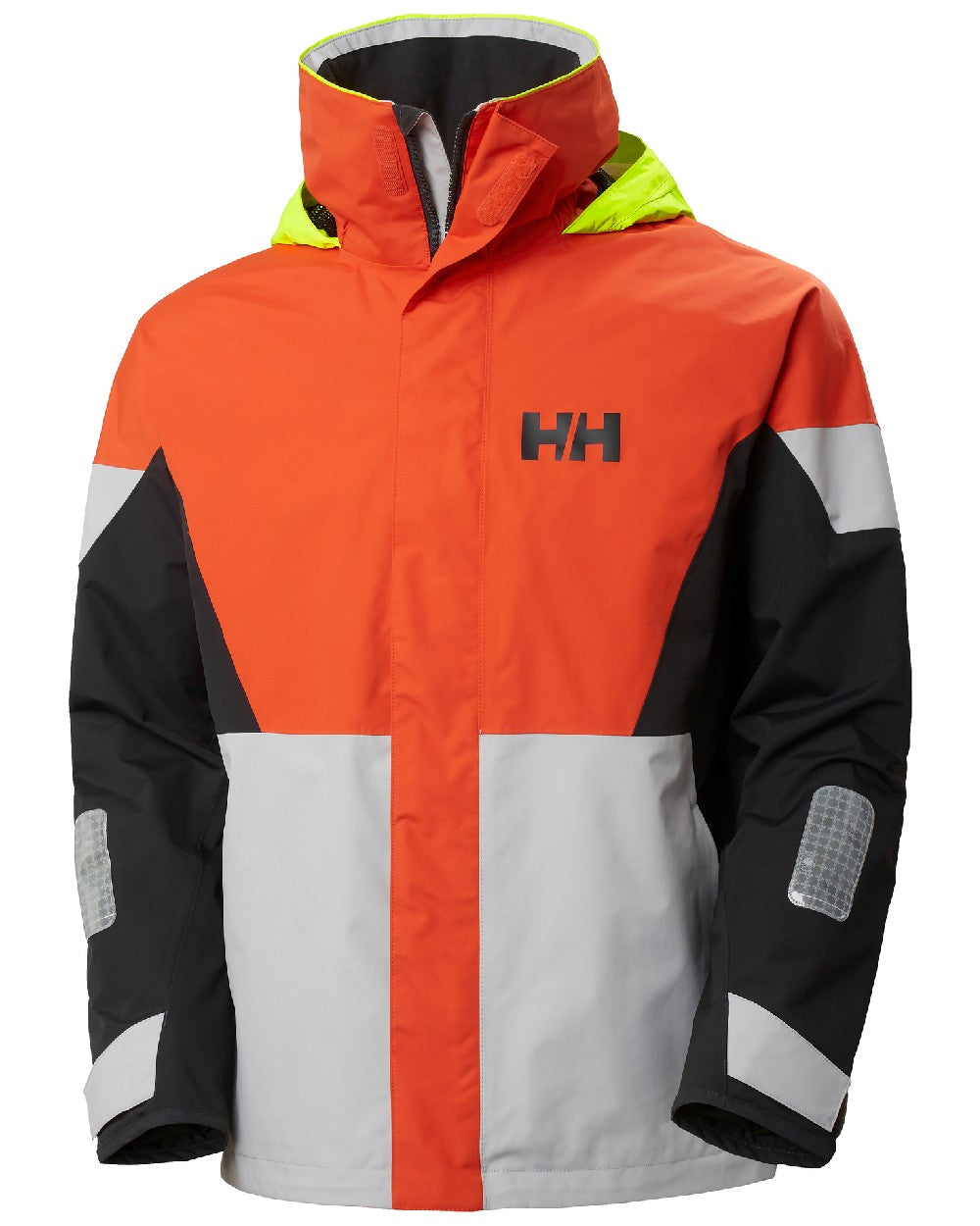 Patrol Orange coloured Helly Hansen Mens Newport Regatta Jacket on white background 