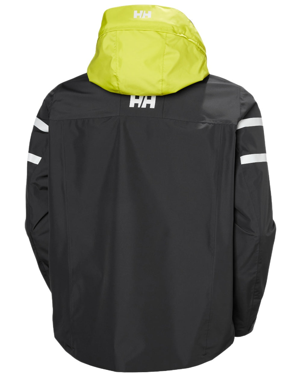 Ebony Coloured Helly Hansen Mens Salt Inshore Jacket on White Background