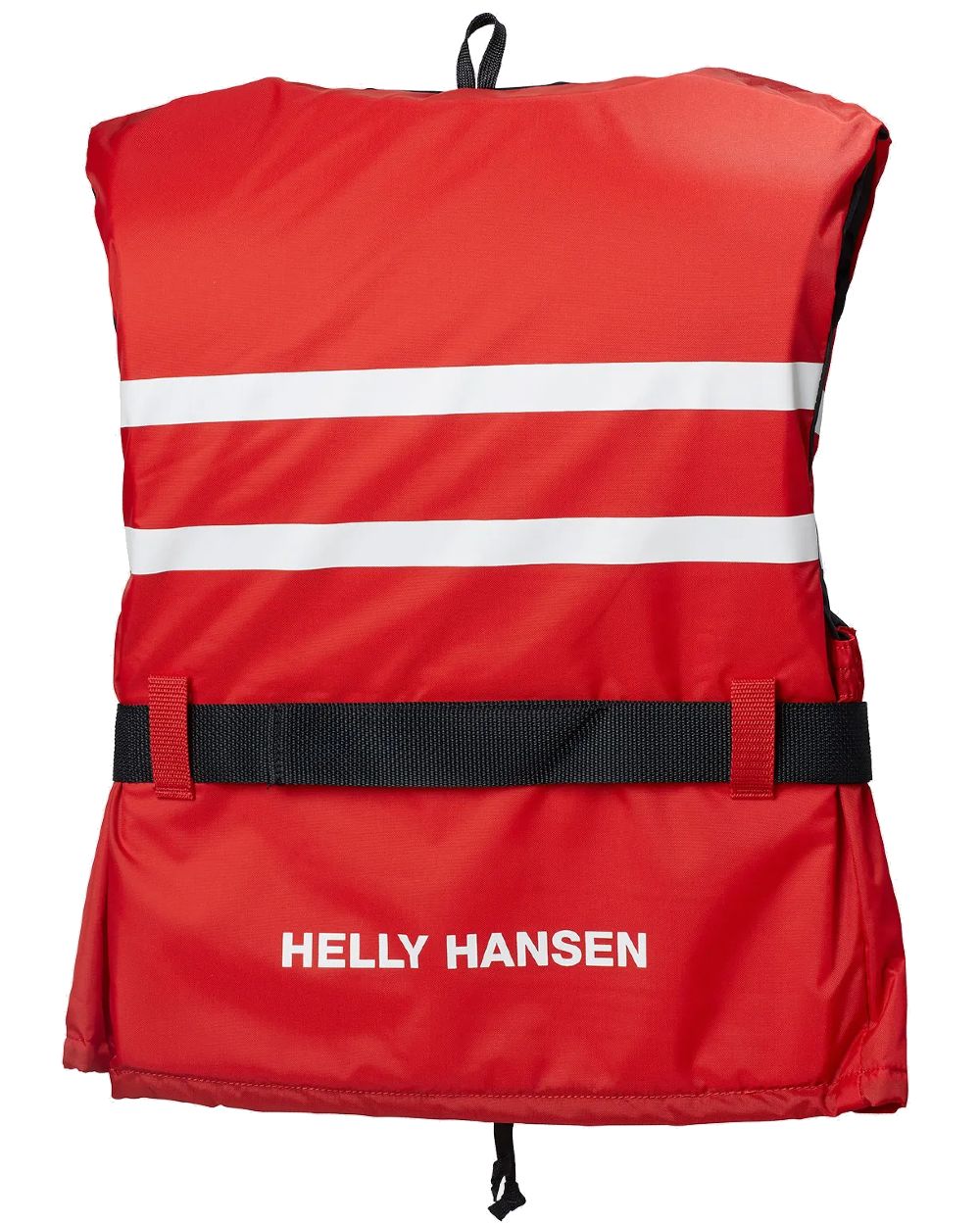 Alert Red coloured Helly Hansen Sport Comfort Life Vest on white background 