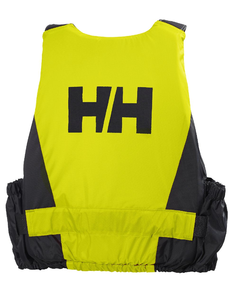EN 471 Yellow coloured Helly Hansen Unisex Rider Life Vest on white background
