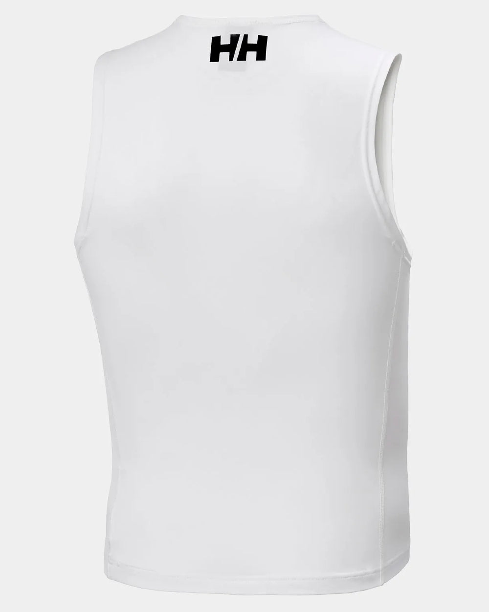 White coloured Helly Hansen Unisex Waterwear Rashvest on grey background 