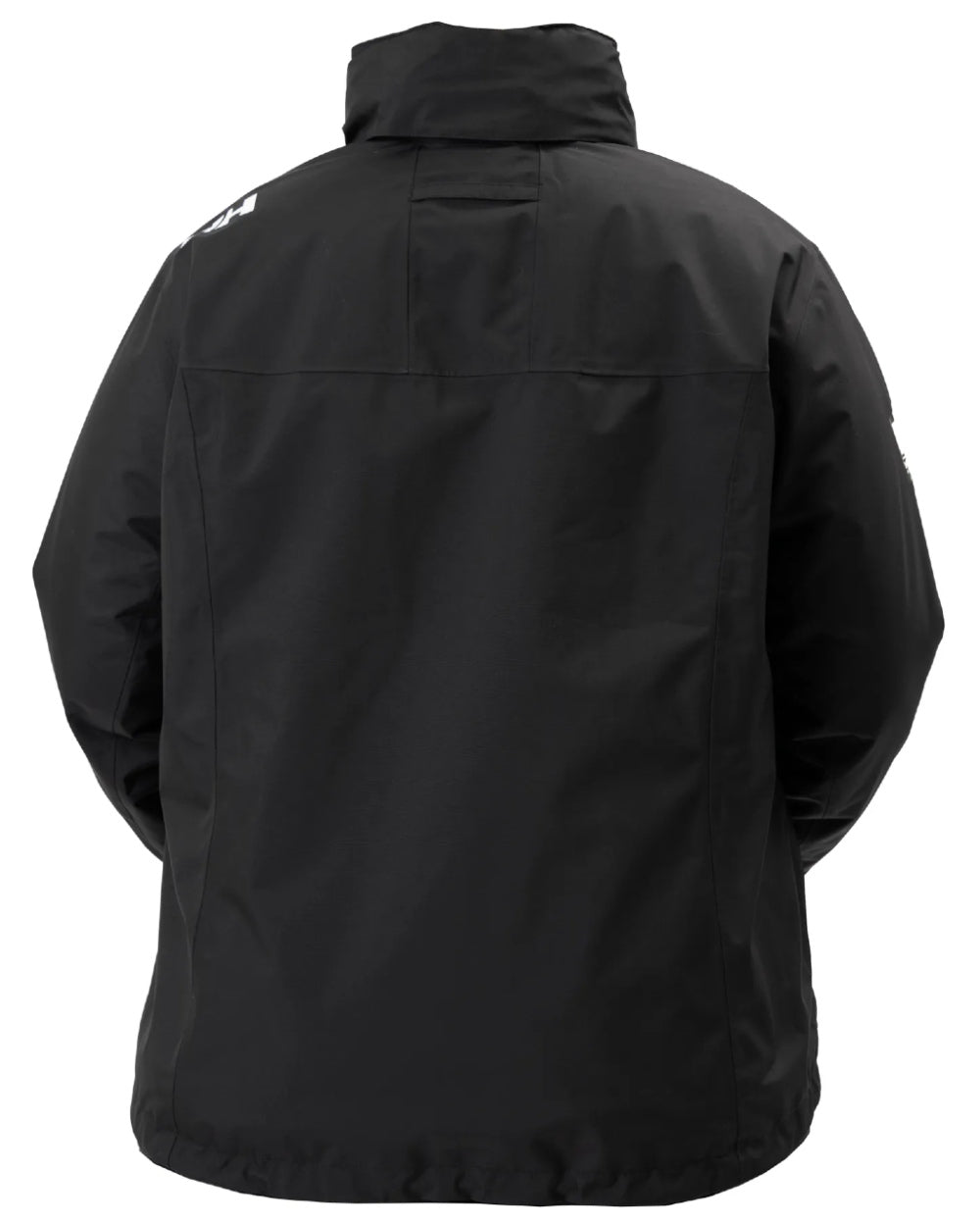 Black Coloured Helly Hansen Womens Hooded Crew Midlayer Plus Jacket 2.0 On A White Background