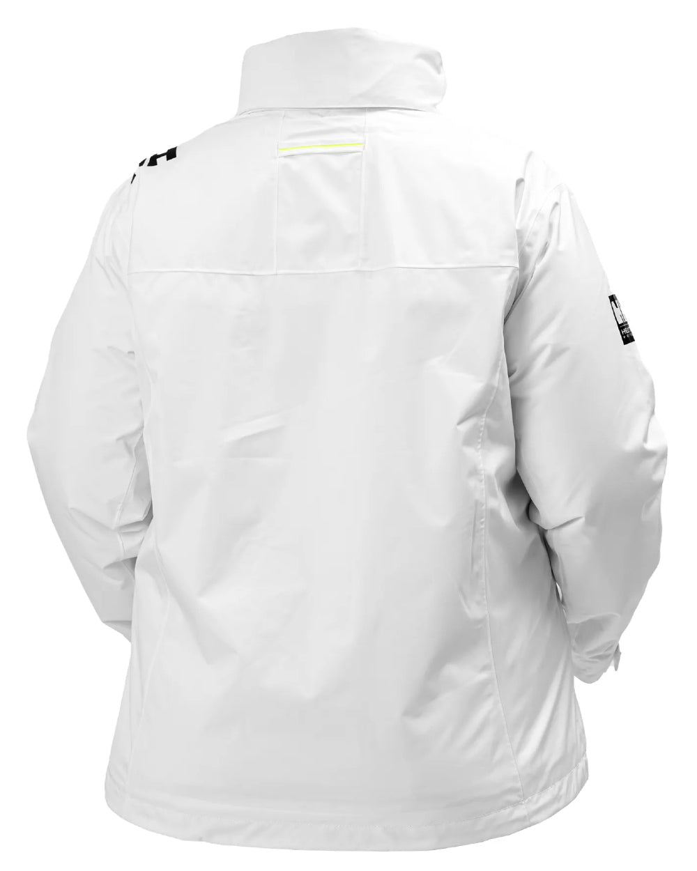 White Coloured Helly Hansen Womens Hooded Crew Midlayer Plus Jacket 2.0 On A White Background