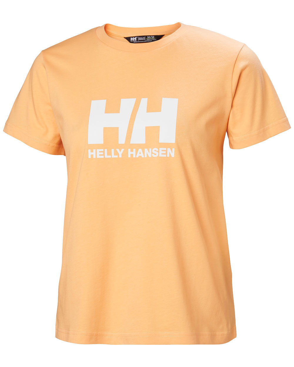 Miami Peach coloured Helly Hansen Womens T-Shirt on white background 