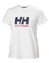 White coloured Helly Hansen Womens T-Shirt on white background #colour_white