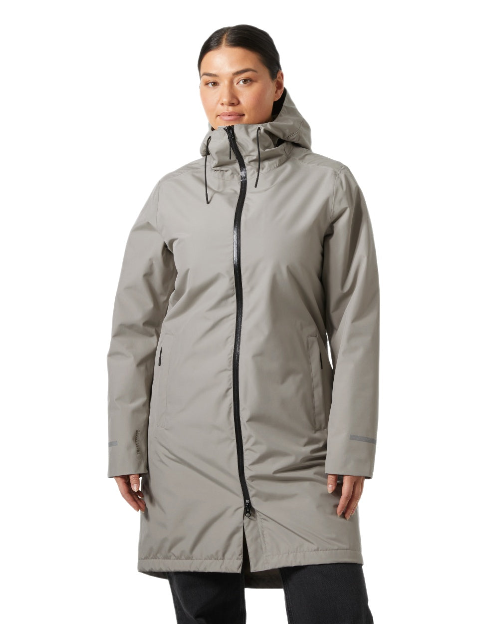 Terrazzo Coloured Helly Hansen Womens Aspire Rain Coat on White Background