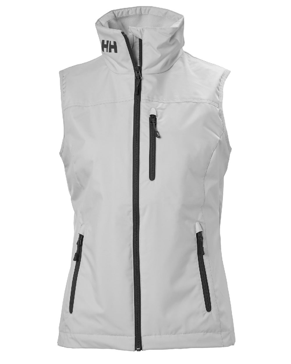 Grey Fog coloured Helly Hansen Womens Crew Vest on white background 