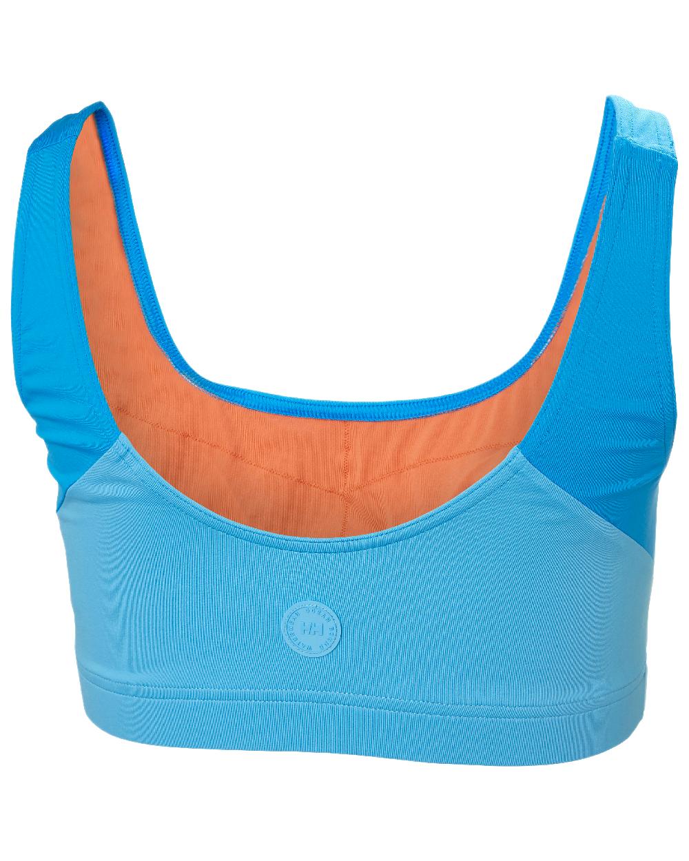 Cyan Coloured Helly Hansen Womens HP Bikini Top on White Background