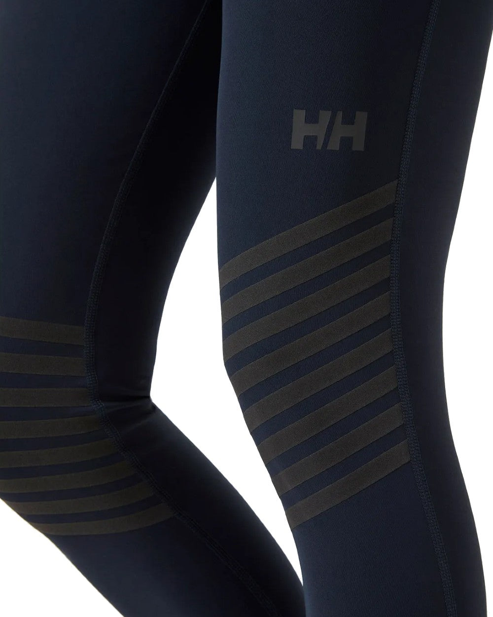Navy coloured Helly Hansen Womens HP Racing Leggings on white background 
