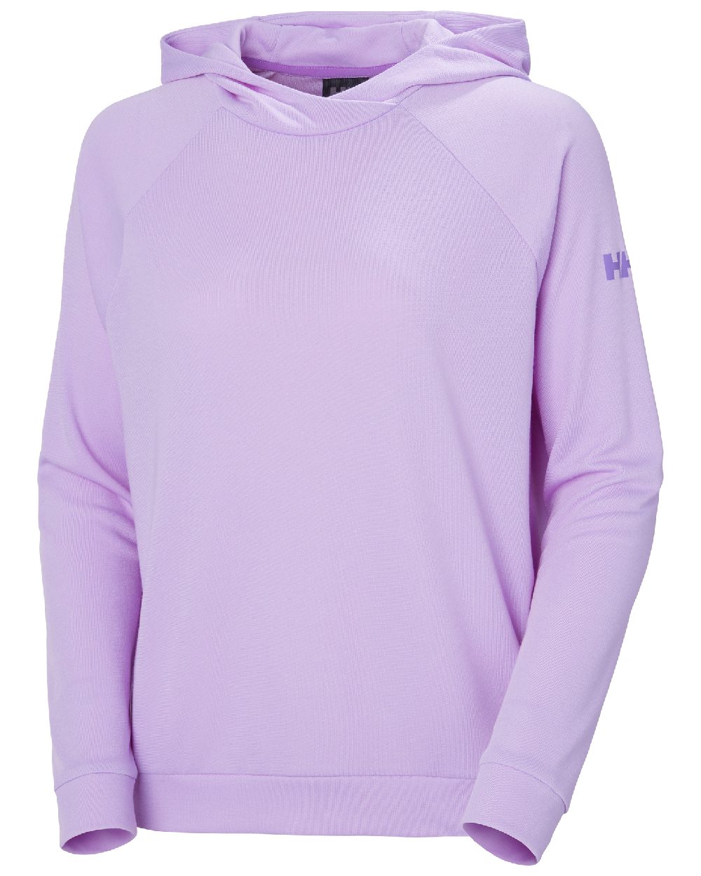 Heather coloured Helly Hansen Womens Inshore Quick Dry Hoodie on white background 