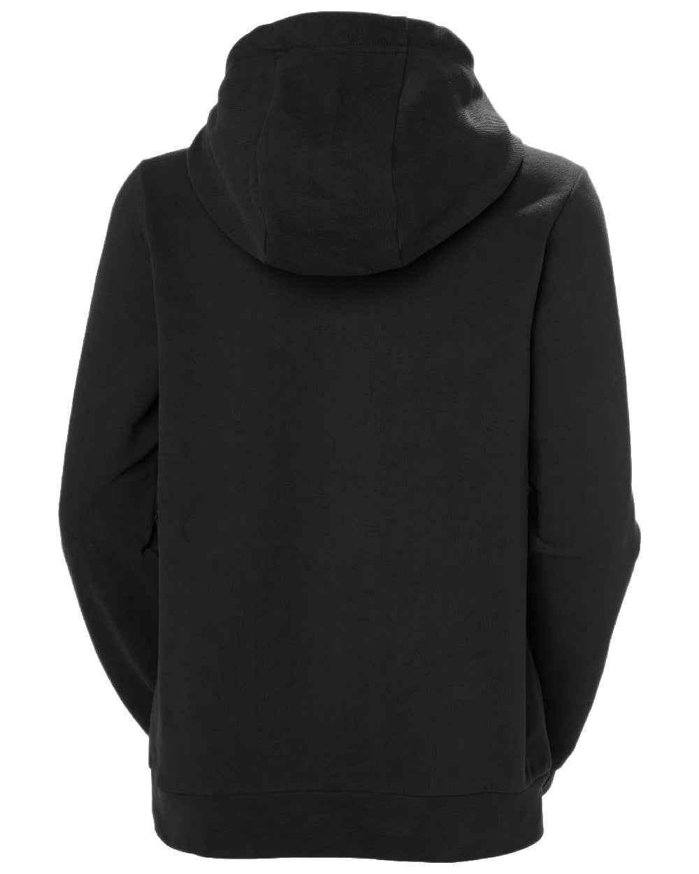 Black Coloured Helly Hansen Womens Logo Hoodie 2.0 on White Background
