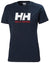 Navy coloured Helly Hansen Womens Logo T-Shirt on white background #colour_navy