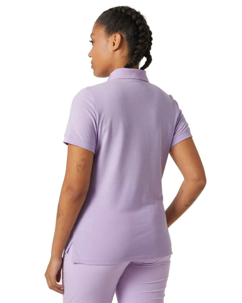 Lilatech coloured Helly Hansen Womens Siren Quick Dry Polo T-shirt on white background