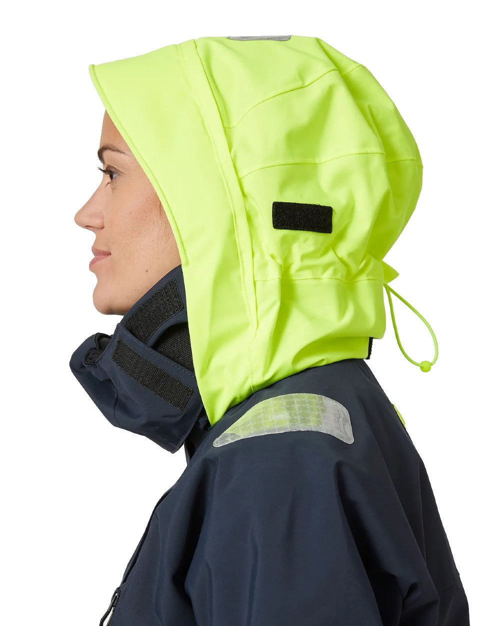 Navy coloured Helly Hansen Womens Skagen Offshore Sailing Jacket on white background