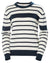 Navy Stripe Coloured Helly Hansen Womens Skagen Sweater 2.0 On A White Background #colour_navy-stripe