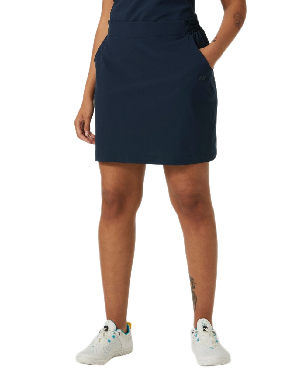 Navy Coloured Helly Hansen Womens Thalia Skirt 2.0 on White Background