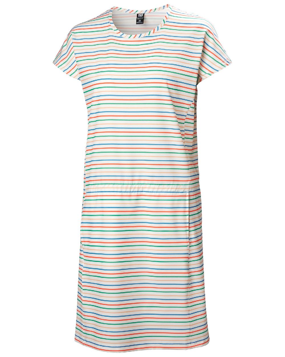 Snow Multistripe coloured Helly Hansen Womens Thalia Summer Dress 2.0 on white background