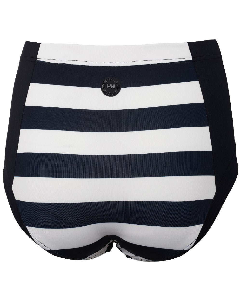 Navy Stripe coloured Helly Hansen Womens Waterwear High Waist Bottom on white background 