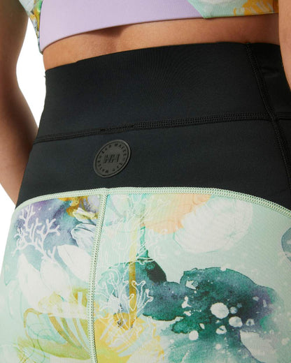 Jade Esra coloured Helly Hansen Womens Waterwear Tights 2.0 on white background 
