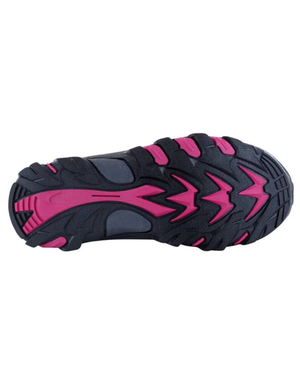Pink Coloured Hi-Tec Childrens Blackout Mid Boots On A White Background