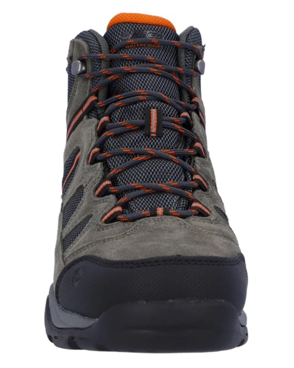 Charcoal Graphite Coloured Hi-Tec Mens Bandera II Wide Boots On A White Background