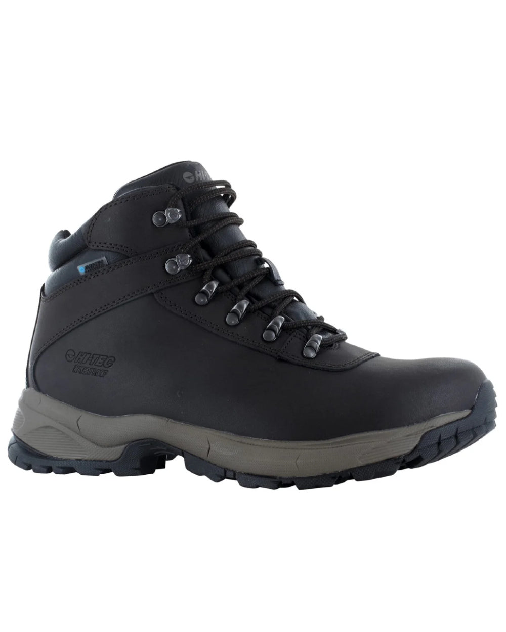 Dark Chocolate Coloured Hi-Tec Eurotrek Lite Waterproof Hiking Boots On A White Background