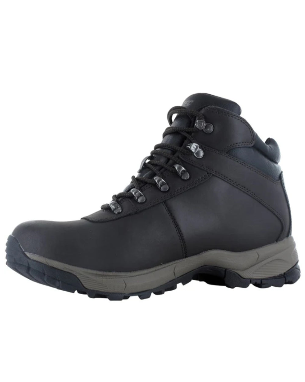 Dark Chocolate Coloured Hi-Tec Eurotrek Lite Waterproof Hiking Boots On A White Background