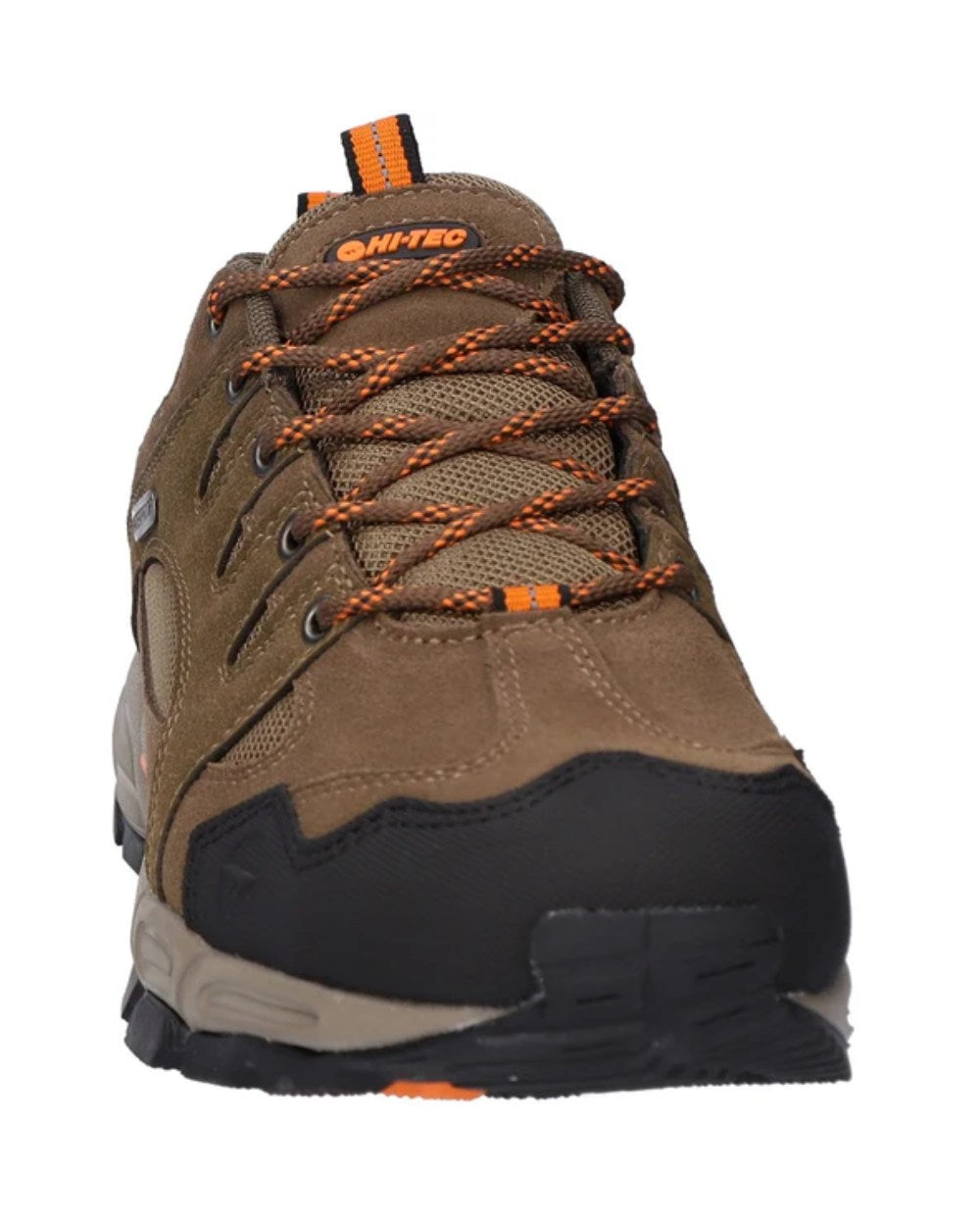 Brown Coloured Hi-Tec Mens Auckland Lite Shoes On A White Background