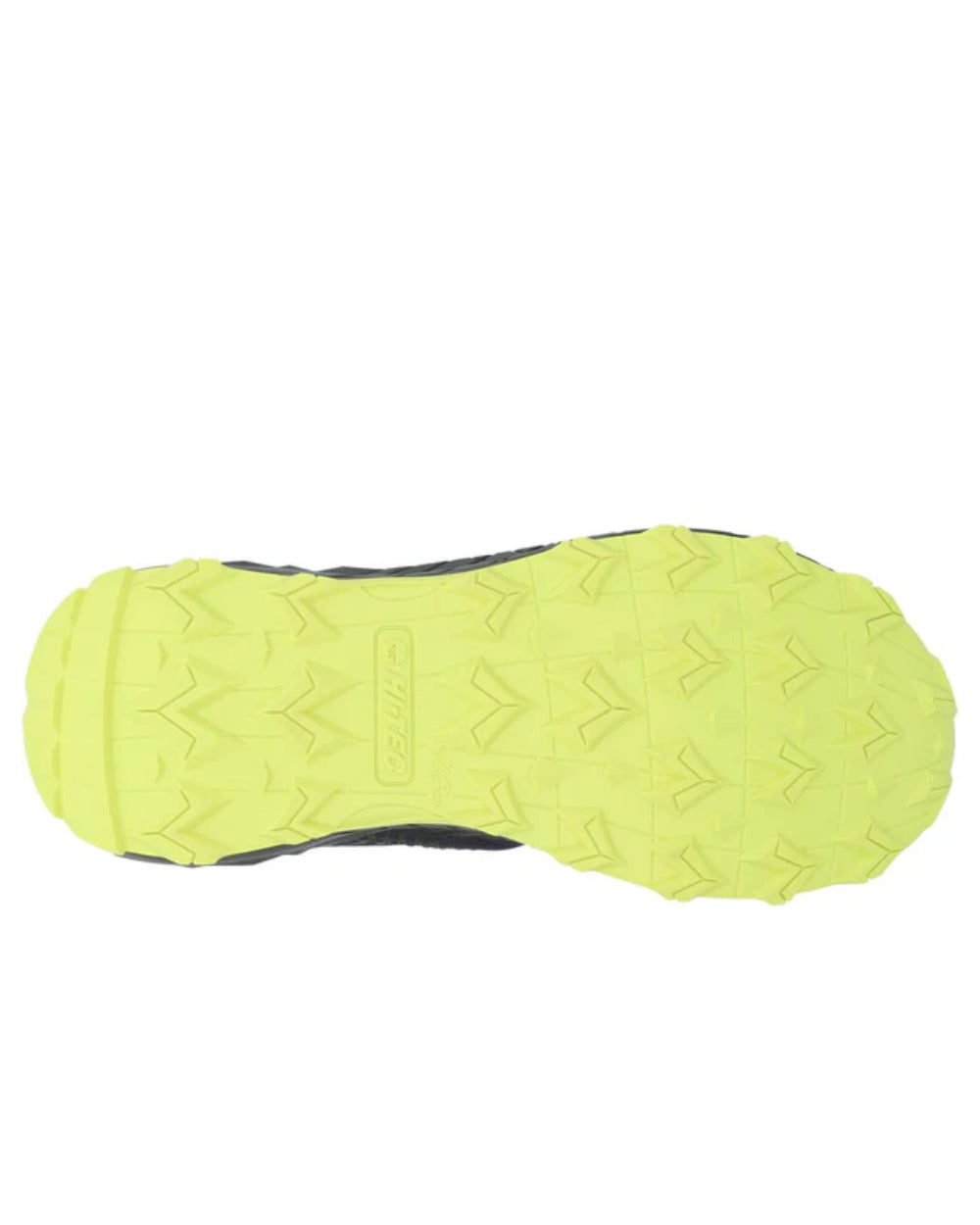 Black Olive Coloured Hi-Tec Mens Fuse Trail Low Trainers On A White Background