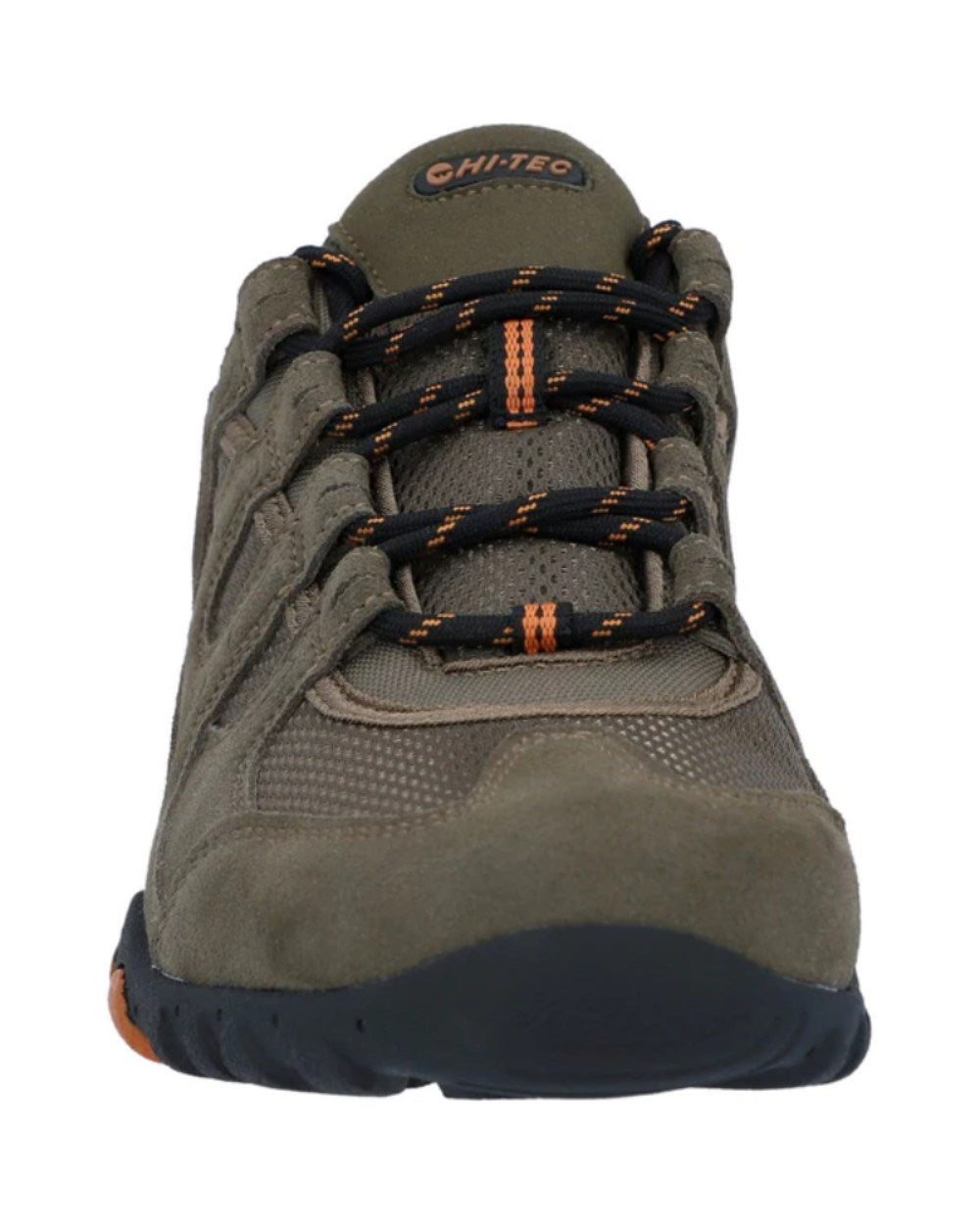 Taupe Coloured Hi-Tec Mens Quadra II Shoes On A White Background