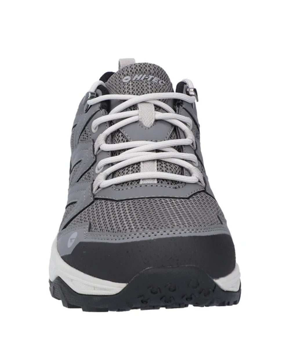 Grey Coloured Hi-Tec Mens Saunter Waterproof Hiking Boots On A White Background