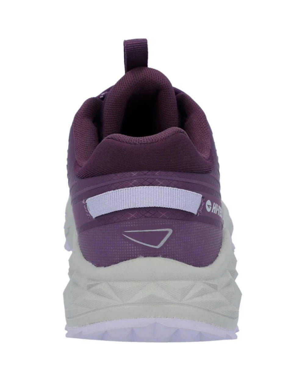 Purple Coloured Hi-Tec Womens Fuse Trail Low Trainers On A White Background