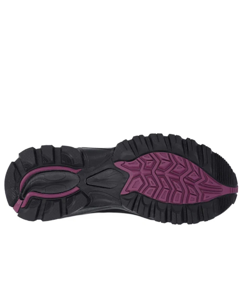 Black Coloured Hi-Tec Womens Jackdaw Mid Waterproof Boots On A White Background