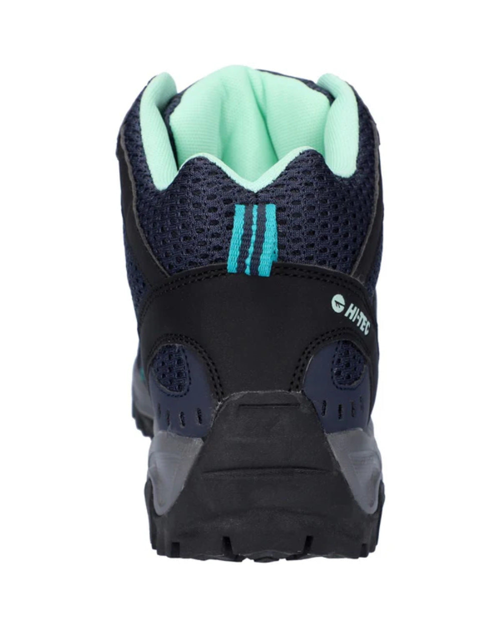 Blue Coloured Hi-Tec Womens Jaguar Mid Boots On A White Background