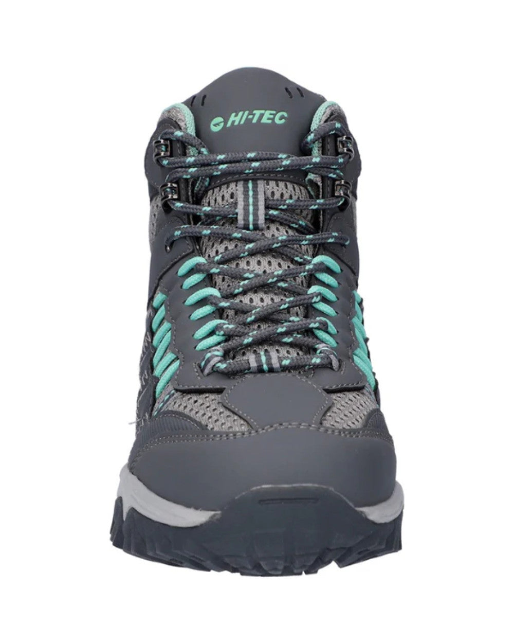 Grey Coloured Hi-Tec Womens Jaguar Mid Boots On A White Background