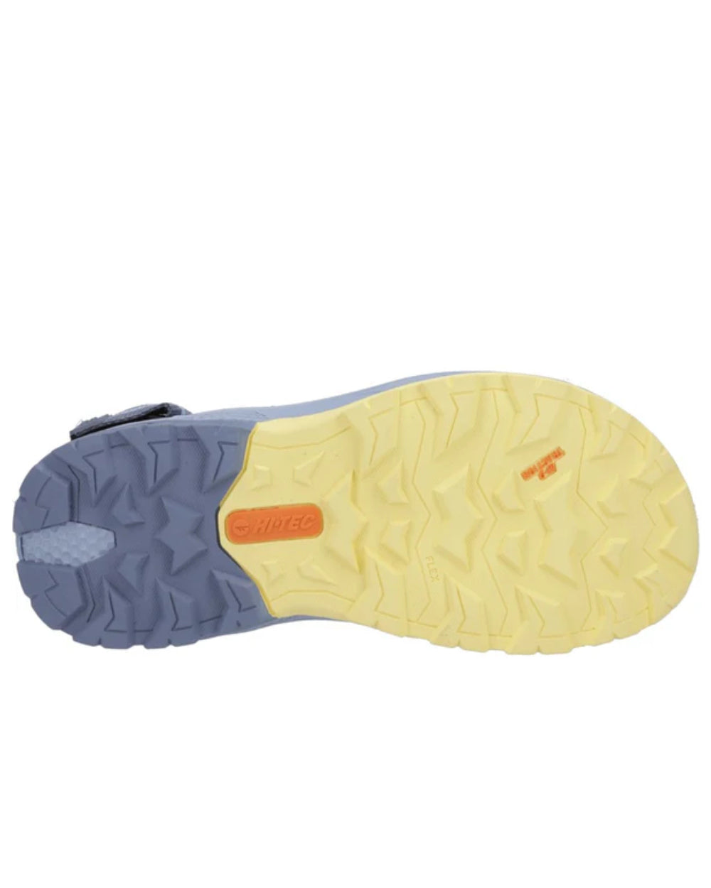 Blue Coloured Hi-Tec Womens Sierra Sandals On A White Background
