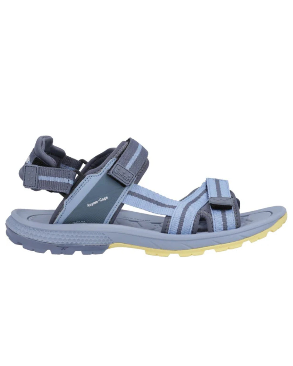 Blue Coloured Hi-Tec Womens Sierra Sandals On A White Background