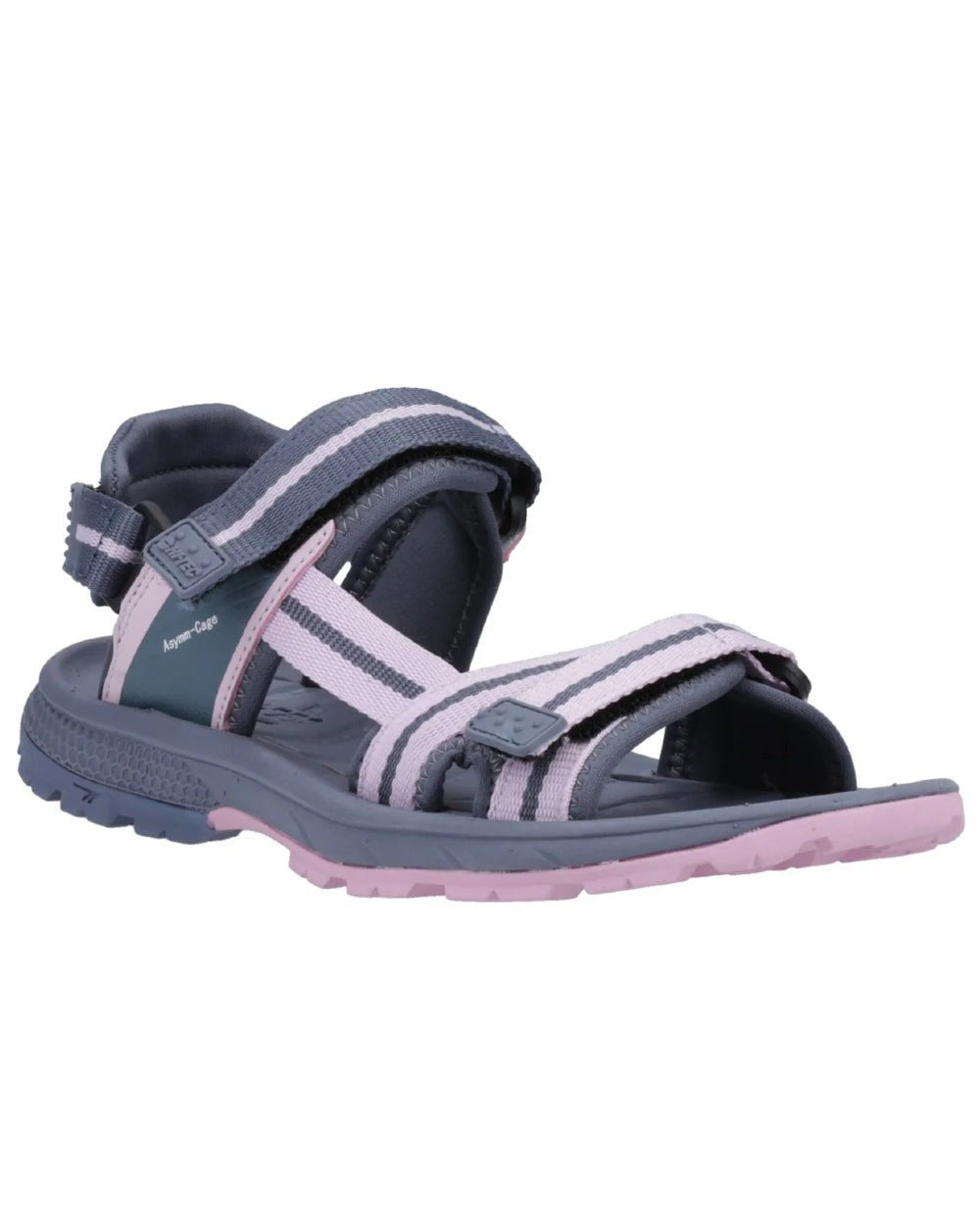 Purple Coloured Hi-Tec Womens Sierra Sandals On A White Background
