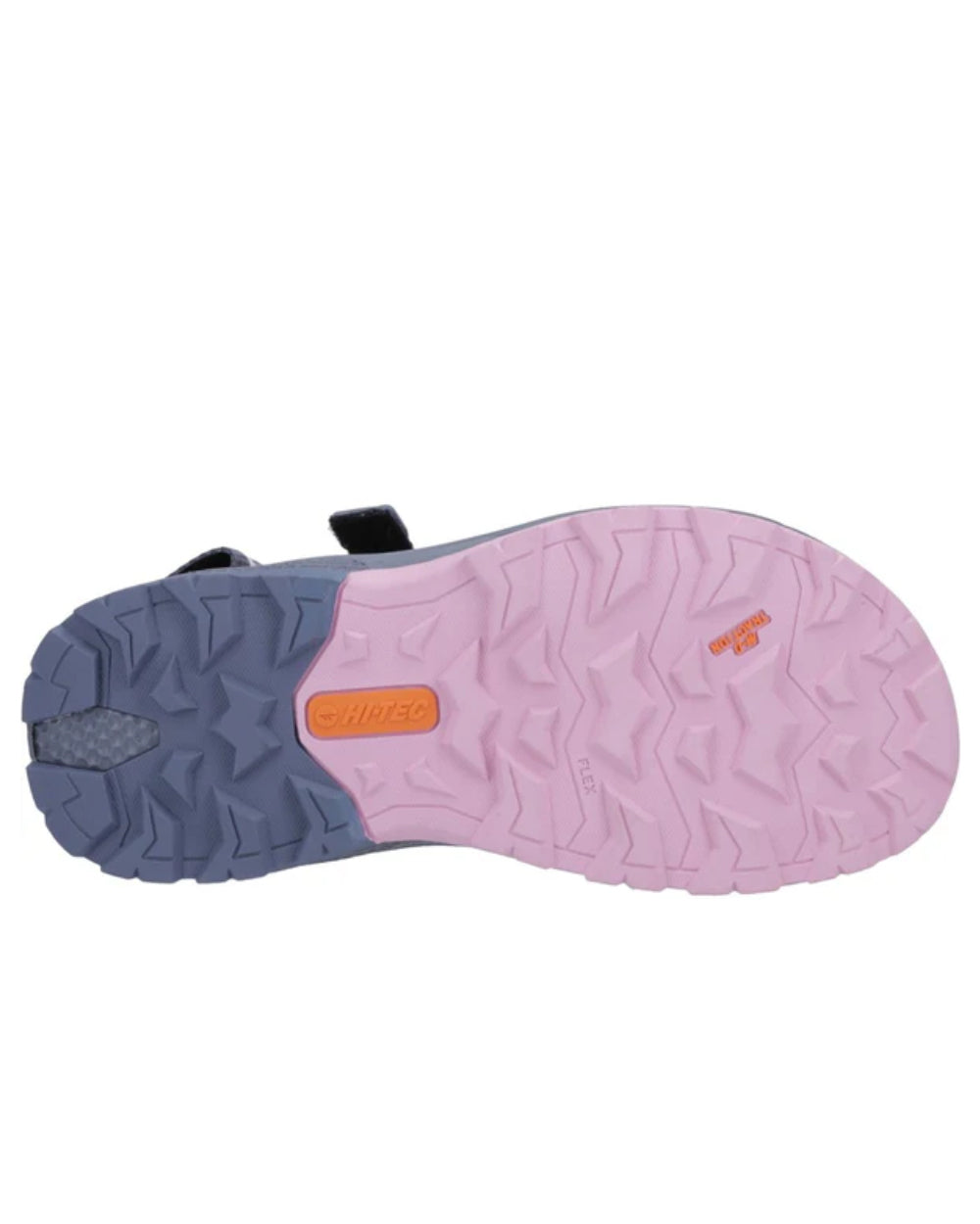 Purple Coloured Hi-Tec Womens Sierra Sandals On A White Background