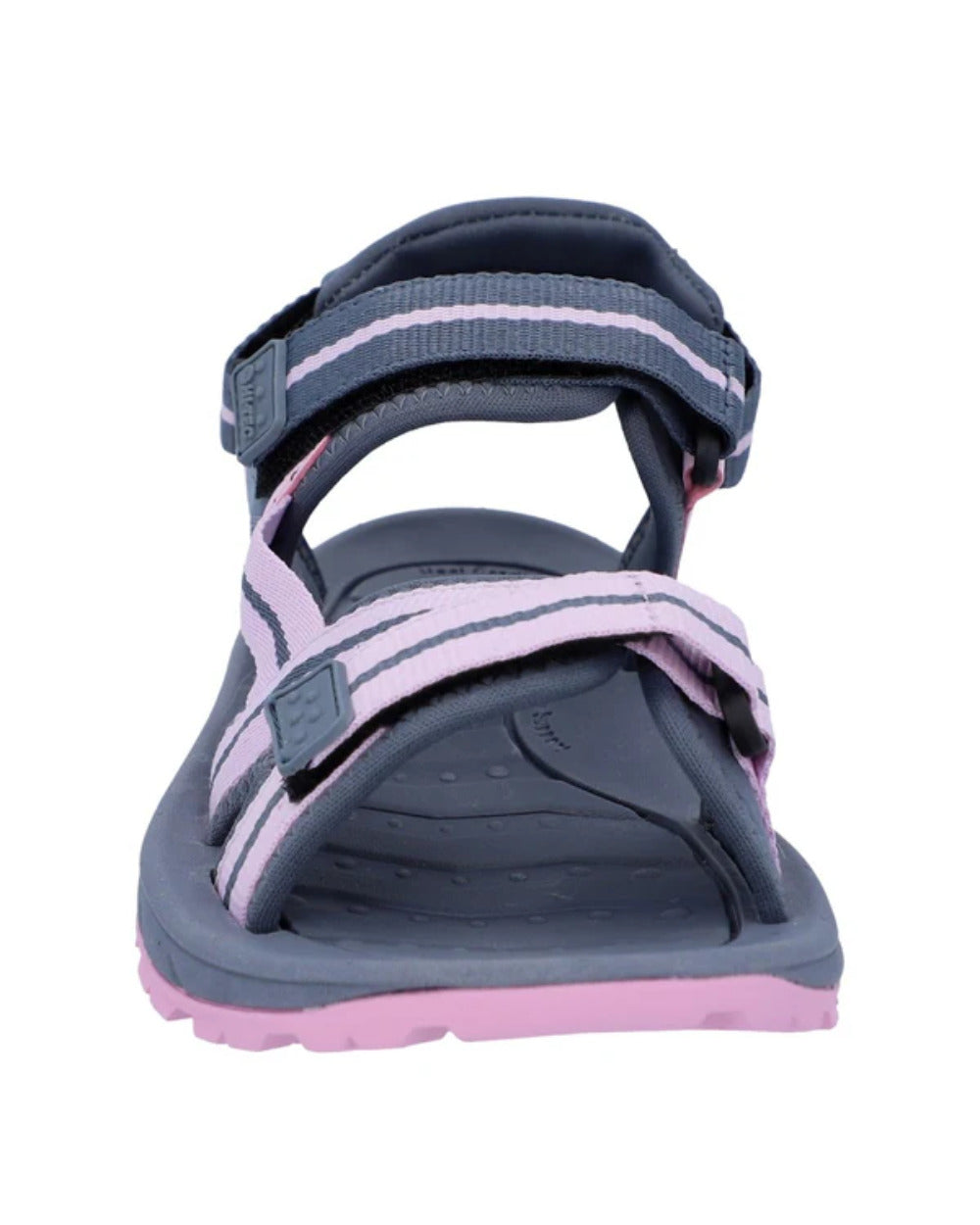 Purple Coloured Hi-Tec Womens Sierra Sandals On A White Background