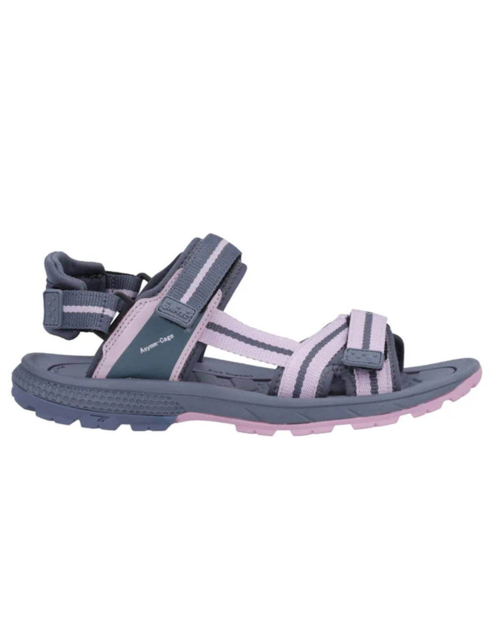 Purple Coloured Hi-Tec Womens Sierra Sandals On A White Background