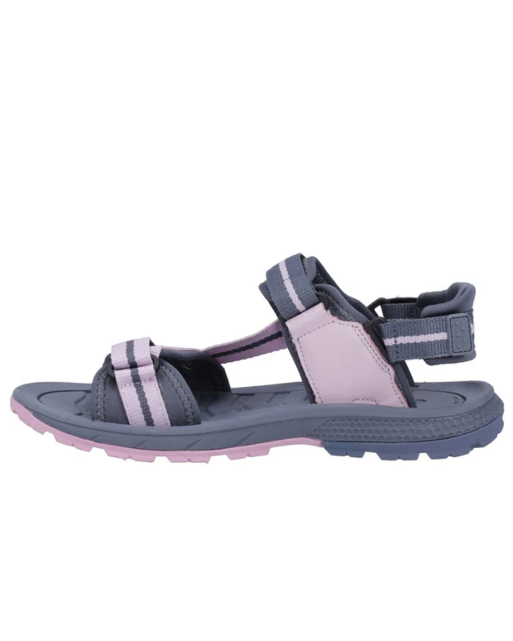 Purple Coloured Hi-Tec Womens Sierra Sandals On A White Background